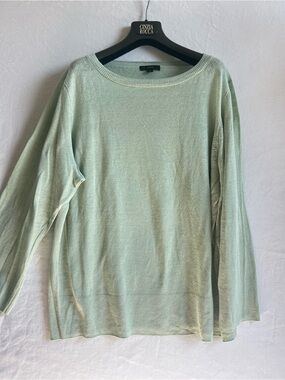 J. Crew Pale Mint Green Knit Sweater with wide sleeves M